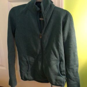 Blue zip up jacket